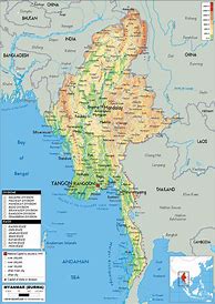 Image result for Rivers in Myanmar Map