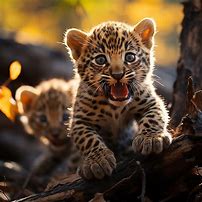 Image result for Leopard Cubs Playing