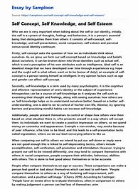 Image result for Self Concept Essay