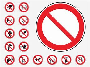 Image result for Printable Prohibition Signs