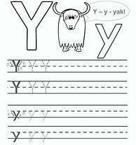 Image result for Letter Y Worksheets