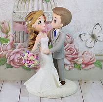 Image result for Wedding Cake Toppers Bride and Groom