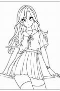 Image result for Beautiful Anime Girl Outline