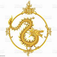 Image result for Golden Dragon in Circle