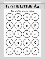 Image result for I Spy the Letter Print Out