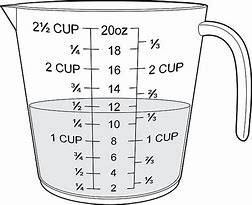 Image result for 3 4 Measuring Cup Equals