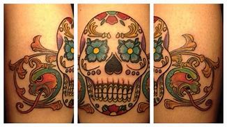 Image result for Sugar Skull Tattoo