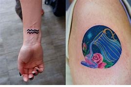 Image result for Unique Aquarius Tattoos