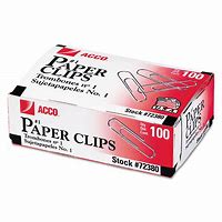 Image result for Paper Clip Size 1