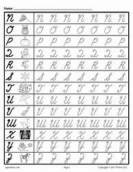 Image result for Cursive Alphabet Practice