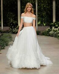 Image result for 2 Piece Wedding Dress