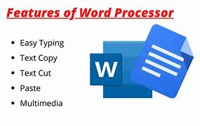 Image result for Basic Features of Word Processor