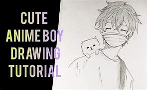 Image result for Draw Anime Boy Sketch