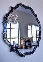 Image result for Carved Black Wall Mirror