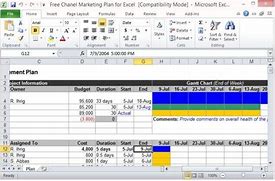 Image result for Marketing Plan Spreadsheet Template