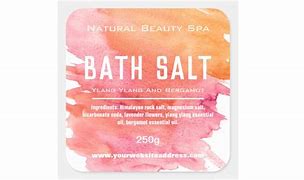 Image result for Luxury Bath Salt Label