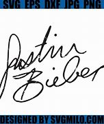 Image result for Justin Bieber Signature