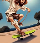 Image result for Jesus Skateboarding T Pose Meme