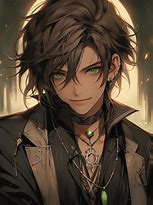 Image result for Anime Boy with Green Eyes