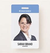 Image result for Employee ID Badge Woman