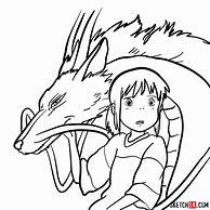 Image result for Spirited Away Dragon Drawing