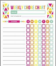 Image result for Chore Chart Ideas for Kids