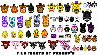 Image result for F-NaF All Characters From Every Game