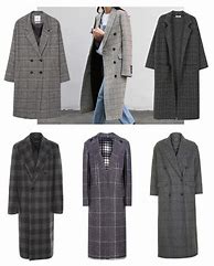 Image result for Long Plaid Coat