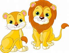 Image result for Couple Lion Cartoon