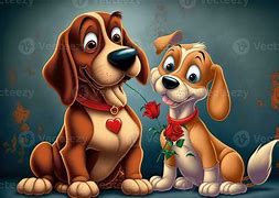 Image result for Valentine Dog Cartoon