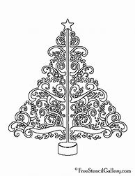 Image result for Xmas Tree Stencil