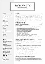 Image result for Restaurant Management Resume Samples