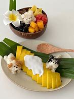 Image result for Mango Fruit Plate Arranged as a Sunflower