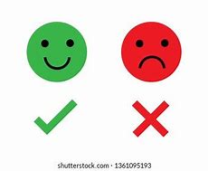 Image result for Correct and Wrong Emoji