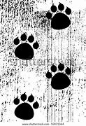 Image result for Grunge Paw Print Clip Art