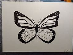 Image result for Red and Black Butterfly Drawings