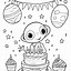 Image result for Birthday Colouring Pages