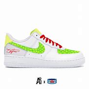 Image result for Grinch Nike Air Force 1 Red