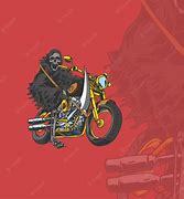 Image result for Monkey Riding a Motorcycle Pixel Art