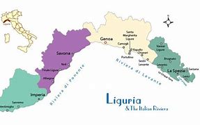 Image result for Italy Italian Riviera Map