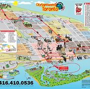 Image result for Map of Tourist Sites in Toronto