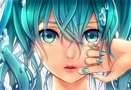 Image result for Blue Hair Magic Anime Girl