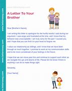 Image result for Brother Letter