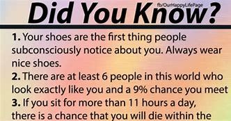 Image result for Interesting Did You Know Facts