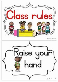 Image result for Classroom Rules Text