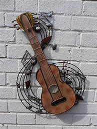 Image result for Metal Guitar Sculpture