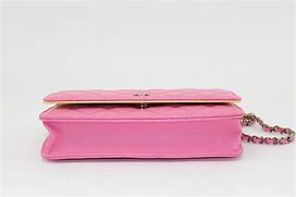 Image result for Light-Pink Chanel Wallet On Chain