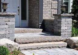 Image result for Front Entry Stone Steps