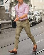 Image result for Pink Shirt Outfit Men