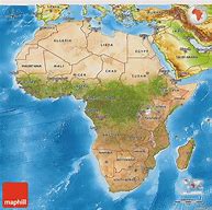 Image result for Map of Africa Labeled Physical Features